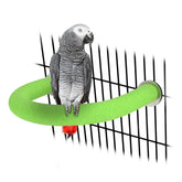 Rypet percha en U para loros: diseño estable para movimiento seguro en jaula.