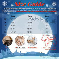 Rypet suéter navideño para perro pequeño con Santa, perfecto para paseos invernales.