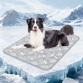 Rywell cama enfriamiento para perro, gris elegante, proporciona descanso fresco y cómodo.