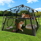 Rywell Catio exterior grande 2 niveles, perfecto para patios con dos gatos.