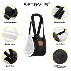 S-ETOVUS dispositivo con cinta mágica para ajuste seguro.