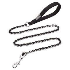 S-ETOVUS correa-prueba-masticacion con cadena de metal para perros grandes.