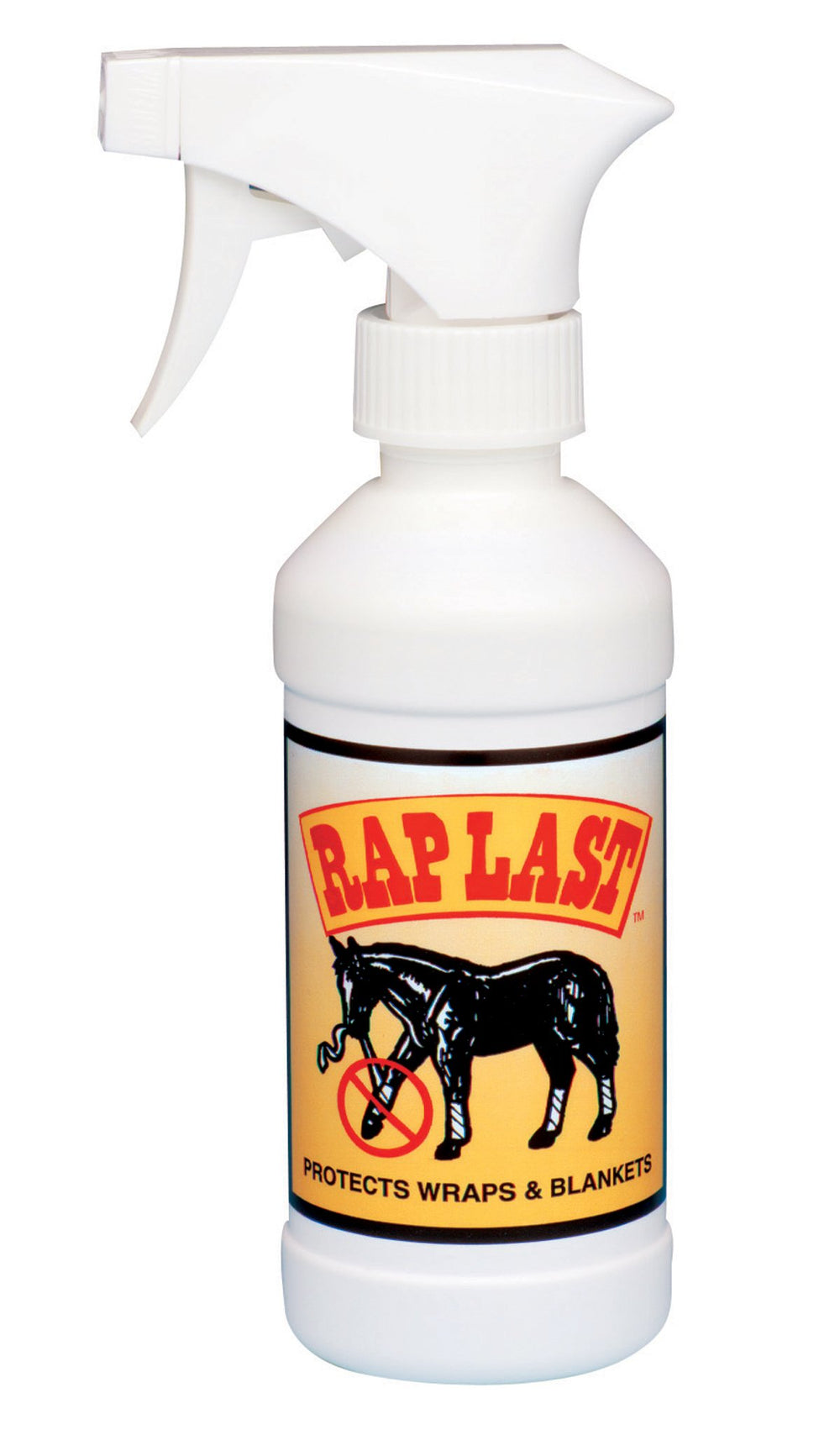 SADDLER J M Rap Last Spray para caballos, botella de 8 onzas para uso en el establo.
