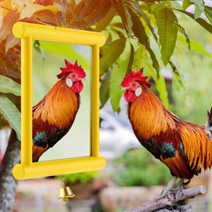 Sadnyy campana integrada en el juguete para aves, añade sonido.