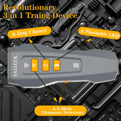 SAIJZEK Entrenador Ultrasonico G2 modo 2 frecuencia variable para evitar habituación.
