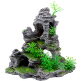 Saim montana vista ornamento: refugio natural para peces pequeños y estética del acuario