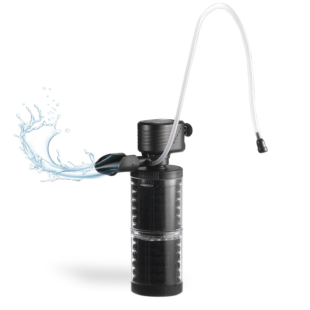 SainSmart XpertMatic filtrador interno con caja de filtración transparente para observar la claridad del agua