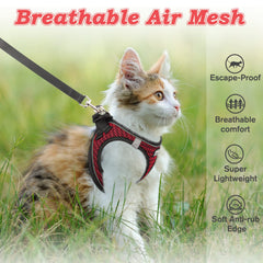 arnés salfse para gato ajustable, ajuste seguro