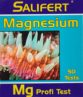 Salifert Magnesium: frente del kit de prueba para monitorear magnesio marino.