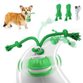 Salodal Pelota Rodante Interactiva para perros pequeños, fomenta juego activo al interior o exterior.