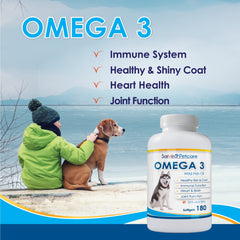 Salveo Petcare Omega 3 para perros: frasco grande para uso diario.