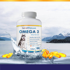 Salveo Petcare Omega 3 para perros: pelaje saludable y brillo natural.