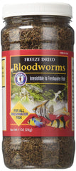 San Francisco Bay Brand gusanos de sangre desecados en envase de 1 oz para peces.