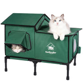 Sangoodier casa gatos exterior impermeable para refugio al aire libre