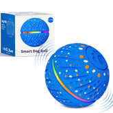 Sankell bola interactiva azul con luces RGB que capturan la atención del perro.