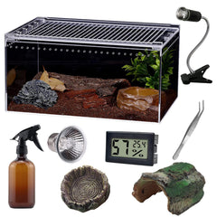 SANOSY terrario con bloqueo anti-escape para reptiles.