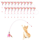 Sanpink varita plumas gato interactivo para ejercicio y juego diario