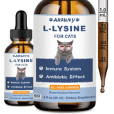 SANTKOL Lisina para gatos, bote de 60 ml para uso diario y apoyo inmunitario.