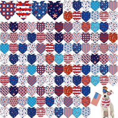 Bandana patriótica de Sanwuta para perros con diseño estrella triangular, ideal para fiestas y paseos.