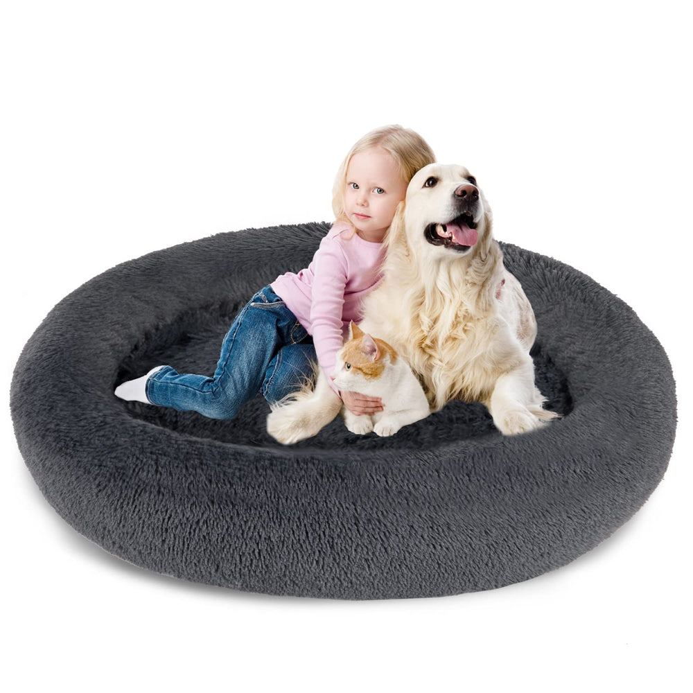SAVFOX Donut: cama para perros de peluche, descanso suave y seguro