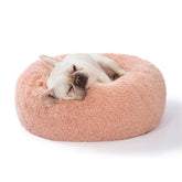 SAVFOX cama calmante para perros, vista general, diseño cálido para el hogar.