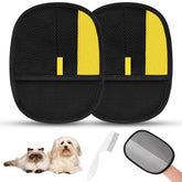 SAWMONG par de guantes eliminadores de pelo para mascota, limpieza suave y eficaz.