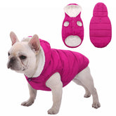 SAWMONG sudadera para perro con capucha rosa, cálida y resistente al viento para paseos.