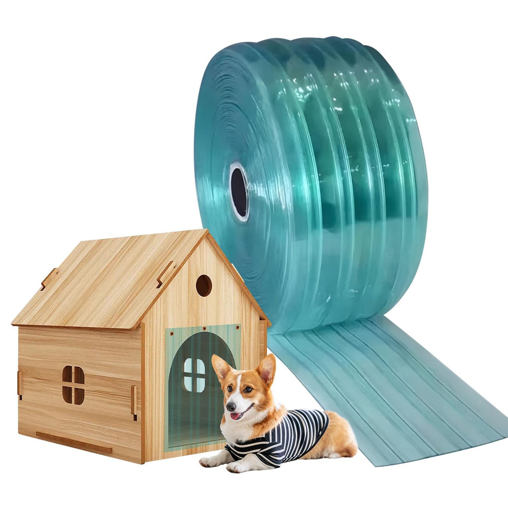 Saycker faldón de puerta para perro en PVC, duradero para uso diario.