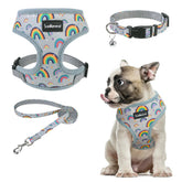 SCENEREAL arnés-collar-y-leash-set, malla de aire para paseos cómodos.