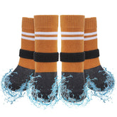 SCENEREAL botas para perro antideslizantes en interiores protegen suelos de madera.