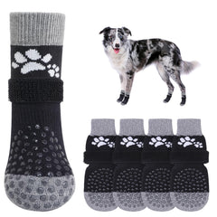 SCENEREAL calcetines antideslizantes para perros con agarre en las patas y sujeción segura
