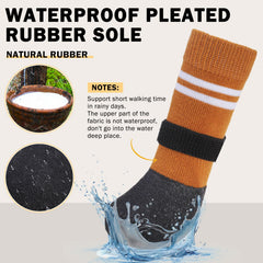 SCENEREAL calcetines impermeables para perros mantienen patas secas en lluvia.