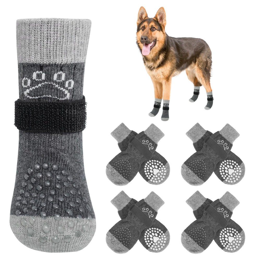 SCENEREAL calcetines para perro con doble lado antideslizante para mayor agarre