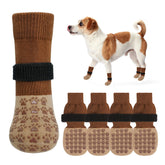 SCENEREAL calcetines-perros-anti-lamer-patas brindan agarre seguro para caminar.