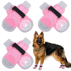 SCENEREAL calcetines antideslizantes para perros, enfoque superior para mayor agarre en interiores.