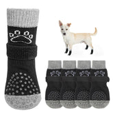 SCENEREAL calcetines antideslizantes para perros protegen patas en suelos resbaladizos