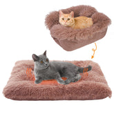 SCENEREAL cama gato auto caliente peluche para descanso cálido