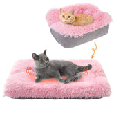 SCENEREAL cama-gato-autocaliente-28x24-rosa: mantiene al gato calido y comodo.