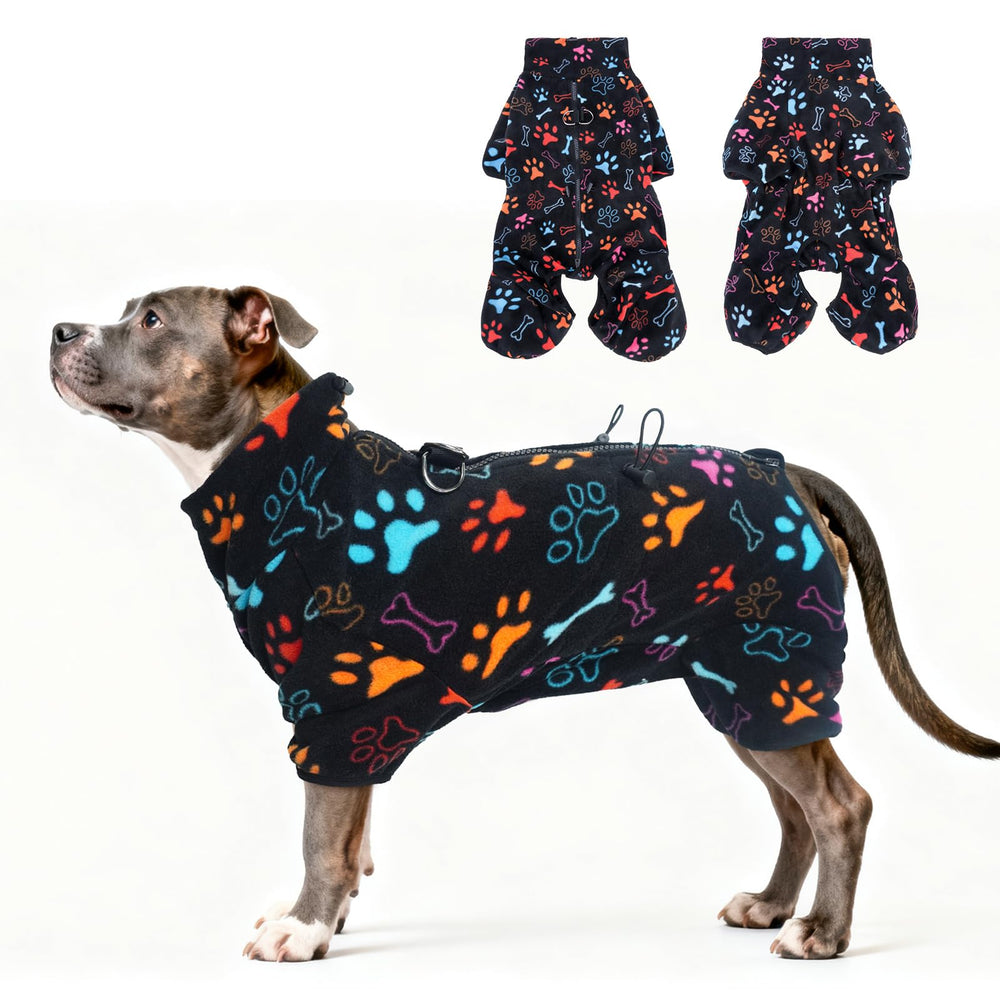 SCENEREAL capa forro polar para perros, frente, mantiene cálido al salir