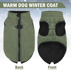 SCENEREAL chaleco perro invierno anilla D trasera sirve como arnés para caminatas seguras