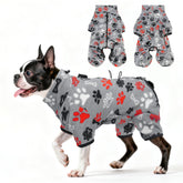 SCENEREAL chubasquero polar para perro con cuello ajustable, cómodo para paseos fríos.