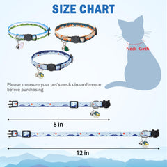 SCENEREAL collar ajustable 8-12 pulgadas, ajuste cómodo para gatos.