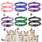 SCENEREAL collar para gatos con brillo reflectante, luna y estrellas, ayuda a localizarlos de noche
