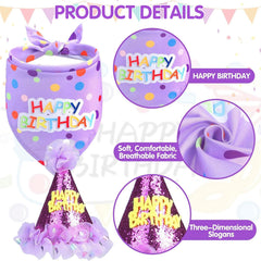 SCENEREAL conjunto completo para cumpleaños de perros, look de princesa.
