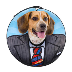 SCENEREAL Donut collar inflable para perro, vista frontal, cómodo para comer y descansar