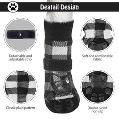 SCENEREAL calcetines con ajustes y correas para evitar caídas durante paseos.