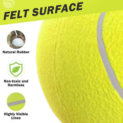 SCENEREAL Pelota inflable para perros, fácil de localizar en exteriores.