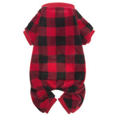 SCENEREAL pijamas para perros con diseño a cuadros, cálidos para climas fríos.