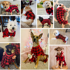 SCENEREAL pijamas perro tejido fleece suave, mantiene al can cálido.