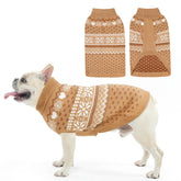 SCENEREAL sudadera para perro pequeño con cuello alto, cálida y suave para paseos fríos.